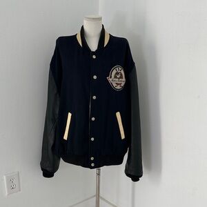 Vintage Warner Bro Taz Harley Davidson 90s Varsity Jacket XL
